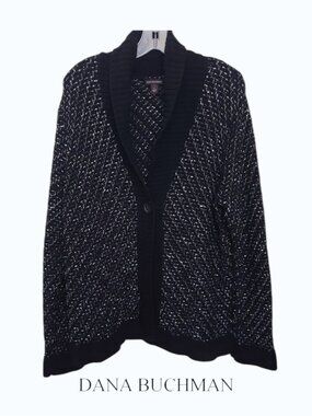 Dana Buchman Women's Tweed Cardigan Large